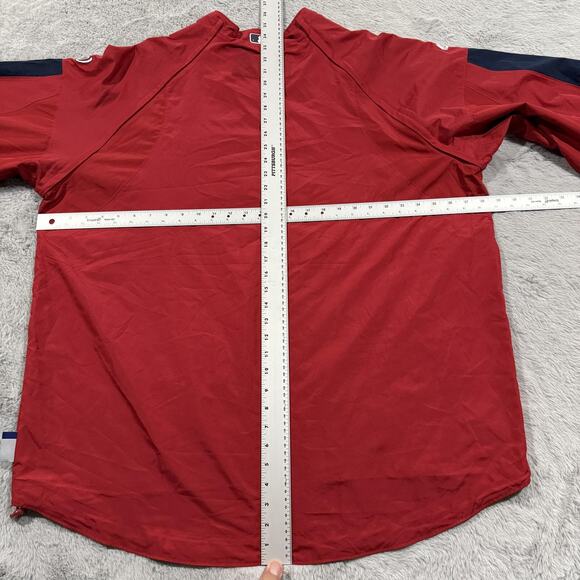 Washington Nationals Jacket Mens 2XL MLB Baseball Windbreaker 1/4 Zip Up Light - Picture 10 of 13